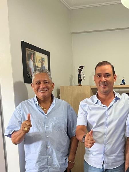 Ex-vereador Sula Borba e o deputado Vicentinho Júnior (PP-TO)