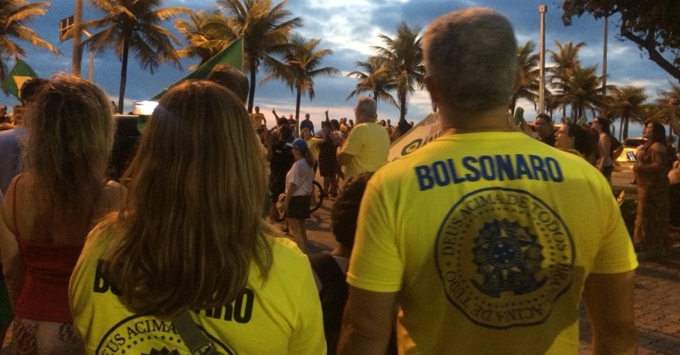 Apoiadores de Bolsonaro no Rio