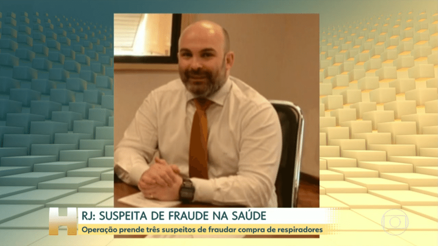 O ex-subsecretário de Saúde do Rio de Janeiro, Gabriell Neves - Reprodução/Globo
