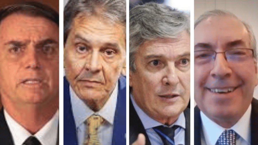 Bolsonaro, Jefferson, Collor e Cunha - Reprodução