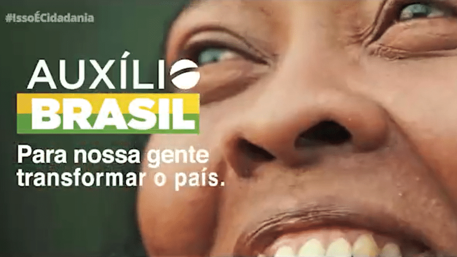 Campanha do Auxílio Brasil, programa de distribuição de renda que será substituto do Bolsa Família - Reprodução/Ministério da Cidadania