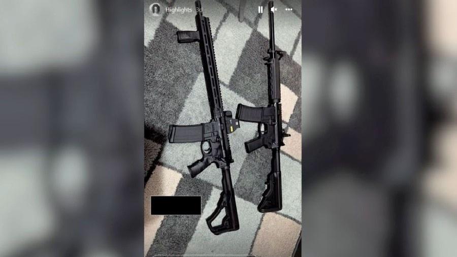 Salvador Ramos publicou imagens de munições em seu perfil no Instagram antes do massacre em escola - Reprodução/Instagram
