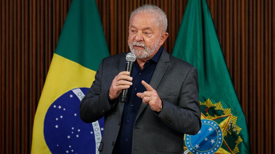 O presidente Lula durante discurso - Pedro Ladeira/Folhapress