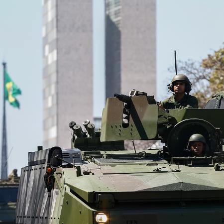 Militares do Exército no desfile de 7 de setembro em Brasília - Alan Santos/PR