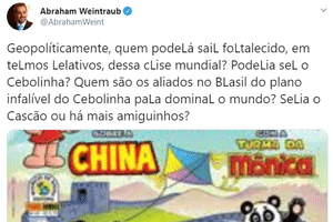 Coronavirus Weintraub Usa Cebolinha Para Ironizar China E Web