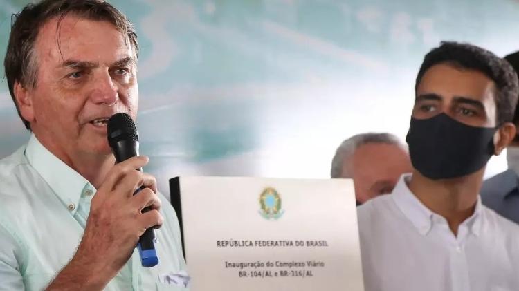 Bolsonaro e o prefeito JHC em evento no dia 13 de maio em Maceió - Júlio Nascimento/Presidência da República - Júlio Nascimento/Presidência da República