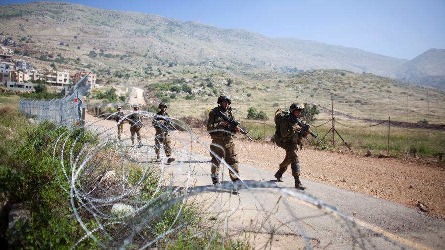 06.jun.2021 - Soldados israelenses ao longo da fronteira de Israel com a Síria - Uriel Sinai/Getty Images