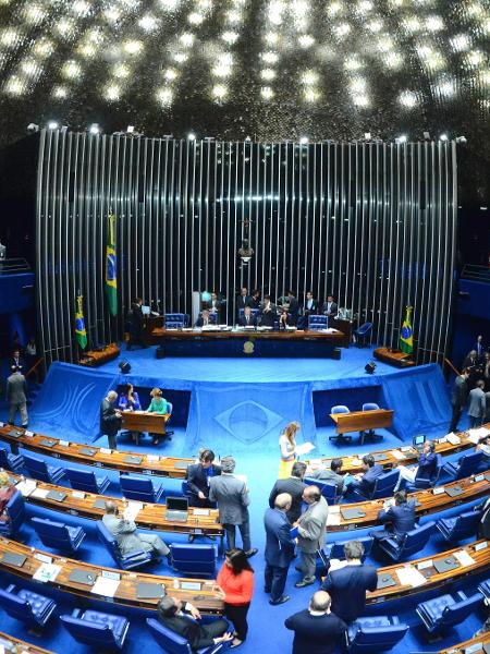 Plenário do Senado durante sessão deliberativa ordinária Plenário do Senado durante sessão deliberativa ordinária