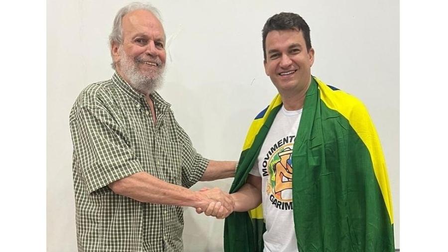 José Altino Machado (à esquerda) e Rodrigo Mello (à direita) são lideranças ligadas a garimpeiros na Amazônia e pré-candidatos a deputados federais - Movimento Garimpo é Legal (MGL)