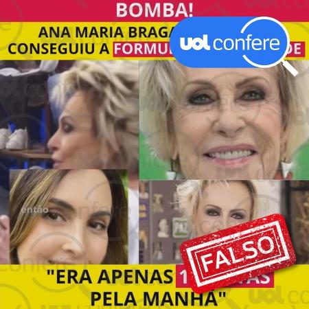 31.out.2023 - A voz usada no vídeo é semelhante a de Ana Maria Braga, mas não é ela