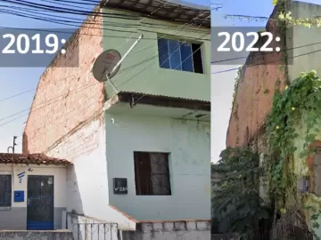 Imagens mostram antes e depois de bairro afetado por mina da Braskem em AL