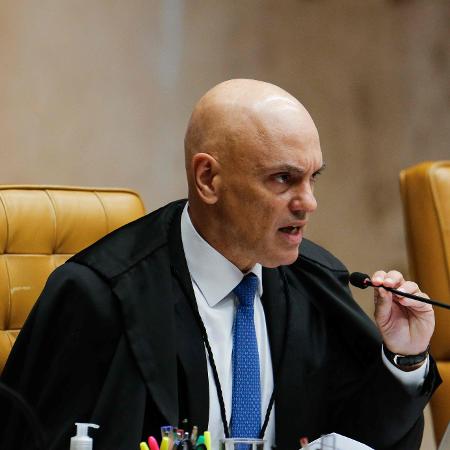 13.set.2023 - O ministro Alexandre de Moraes, do STF, na abertura dos julgamentos dos atos golpistas de 8/1