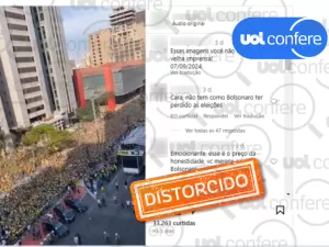 Vídeo mostra ato de Bolsonaro na Paulista em 2021, não em 2024