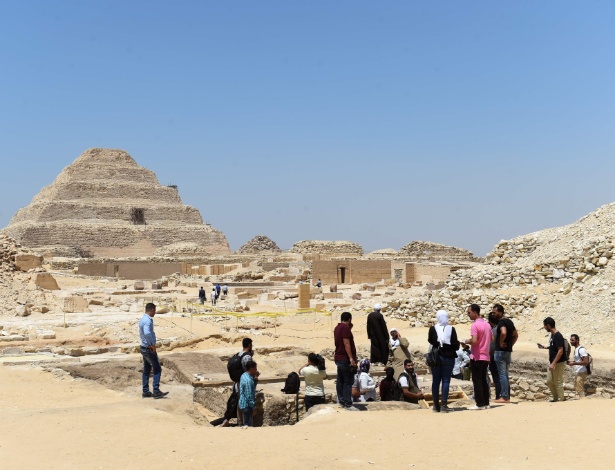 Sítio arqueológico descoberto em Saqqara - Khaled Desouki/AFP