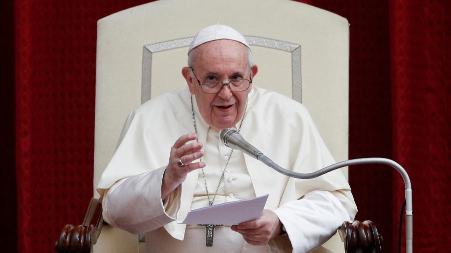 Papa Francisco discursa em audiência no Vaticano, em setembro deste ano - GUGLIELMO MANGIAPANE