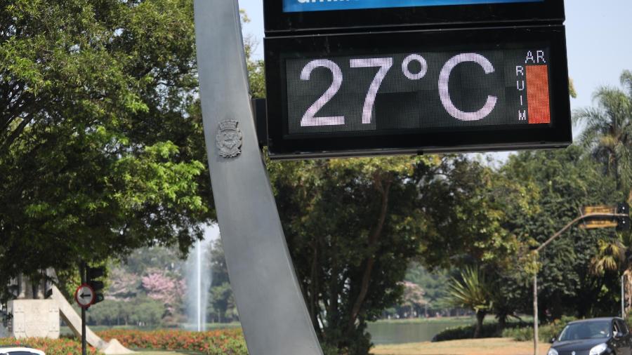 Final de semana terá máxima de 27ºC em São Paulo