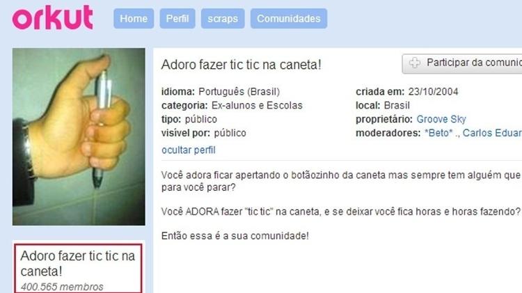 Adoro fazer tic tic na caneta!