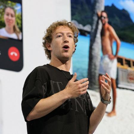 Mark Zuckerberg, CEO da Meta, durante evento Meta Connect, realizado em setembro de 2024