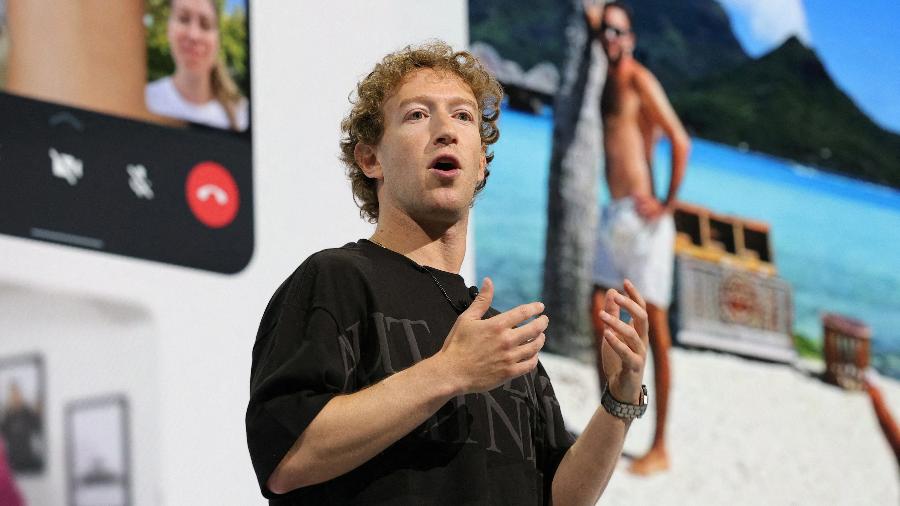 Mark Zuckerberg, CEO da Meta, durante evento Meta Connect, realizado em setembro de 2024