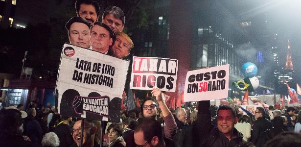 Trump faz esquerda vencer direita na disputa das ruas, com 15 mil vs 12 mil