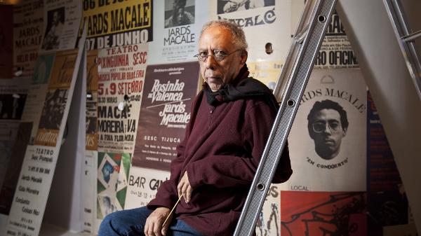 O cantor e compositor Jards Macalé, quando foi homenageado com uma mostra no Itaú Cultural
