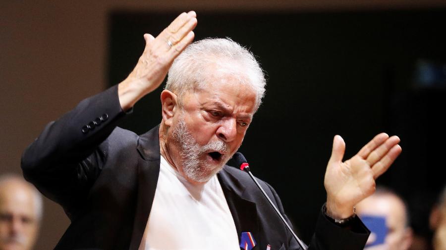 Ex-presidente Lula durante congresso do PT em São Paulo - Nacho Doce/Reuters
