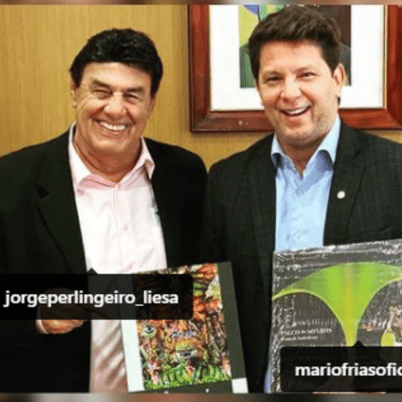 Jorge Perlingeiro e Mário Frias - Reprodução Redes Sociais
