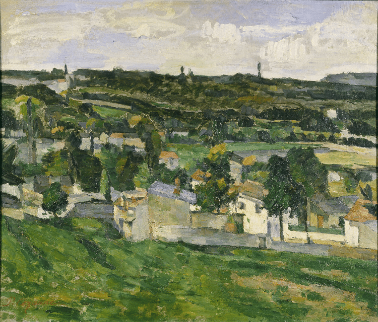 Paysage d'Auvers-sur-Oise - Cézanne - Domínio público - Domínio público