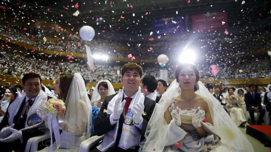 Casamento coletivo da Igreja da Unificação - Reuters