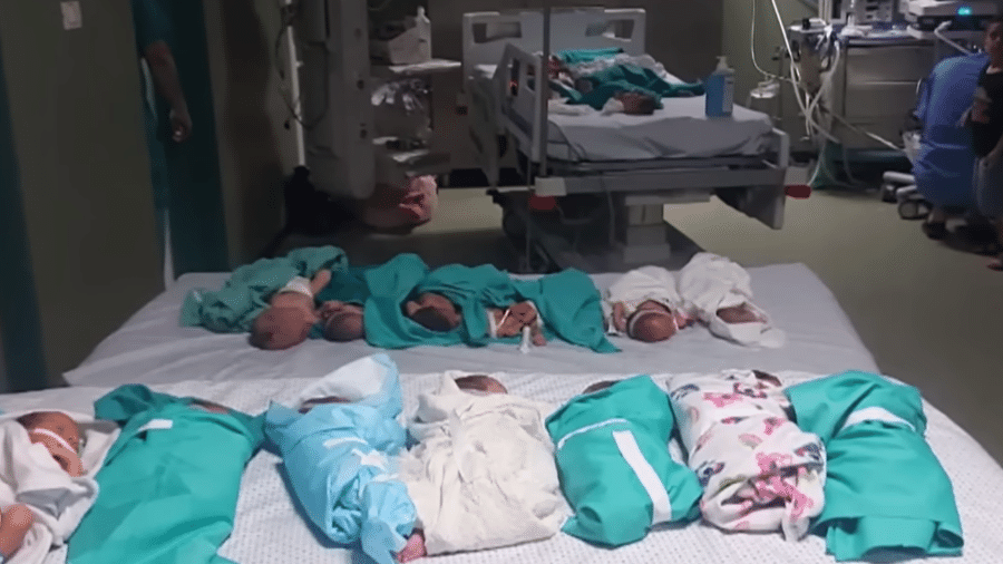  Incubadoras em hospital de Gaza deixam de funcionar sem energia