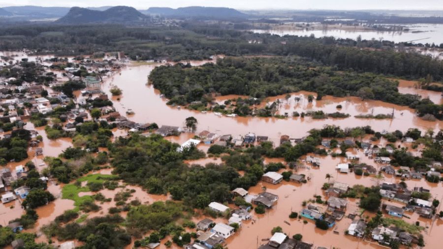 Montenegro, no RS, após passagem de ciclone extratropical em junho do ano passado