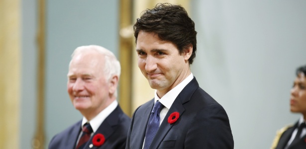 Justin Trudeau toma posse como primeiro-ministro do Canadá - Chris Wattie/Pool/AFP