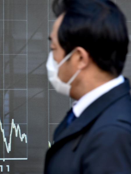 Bolsa de Tóquio registrou maior queda no mercado asiático, com desvalorização de 1,63% - Kazuhiro Nogi/AFP