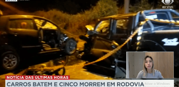 Carro e caminhonete colidiram | Acidente deixa 5 mortos em Mogi das Cruzes