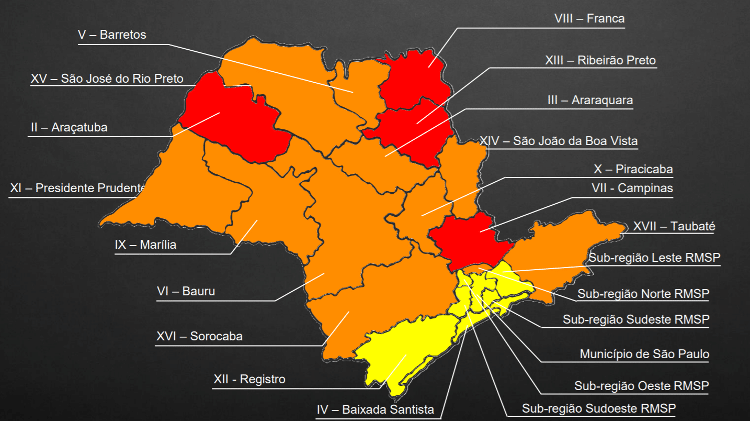 Atualização do Plano São Paulo em 10 de julho de 2020 - Divulgaçã - Divulgaçã