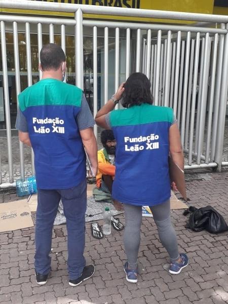 1º.dez.2020 - Carlos Eduardo vinha sendo acompanhado por um projeto de assistência a pessoas em situação de rua da Fundação Leão XIII nos últimos meses - Divulgação - Divulgação