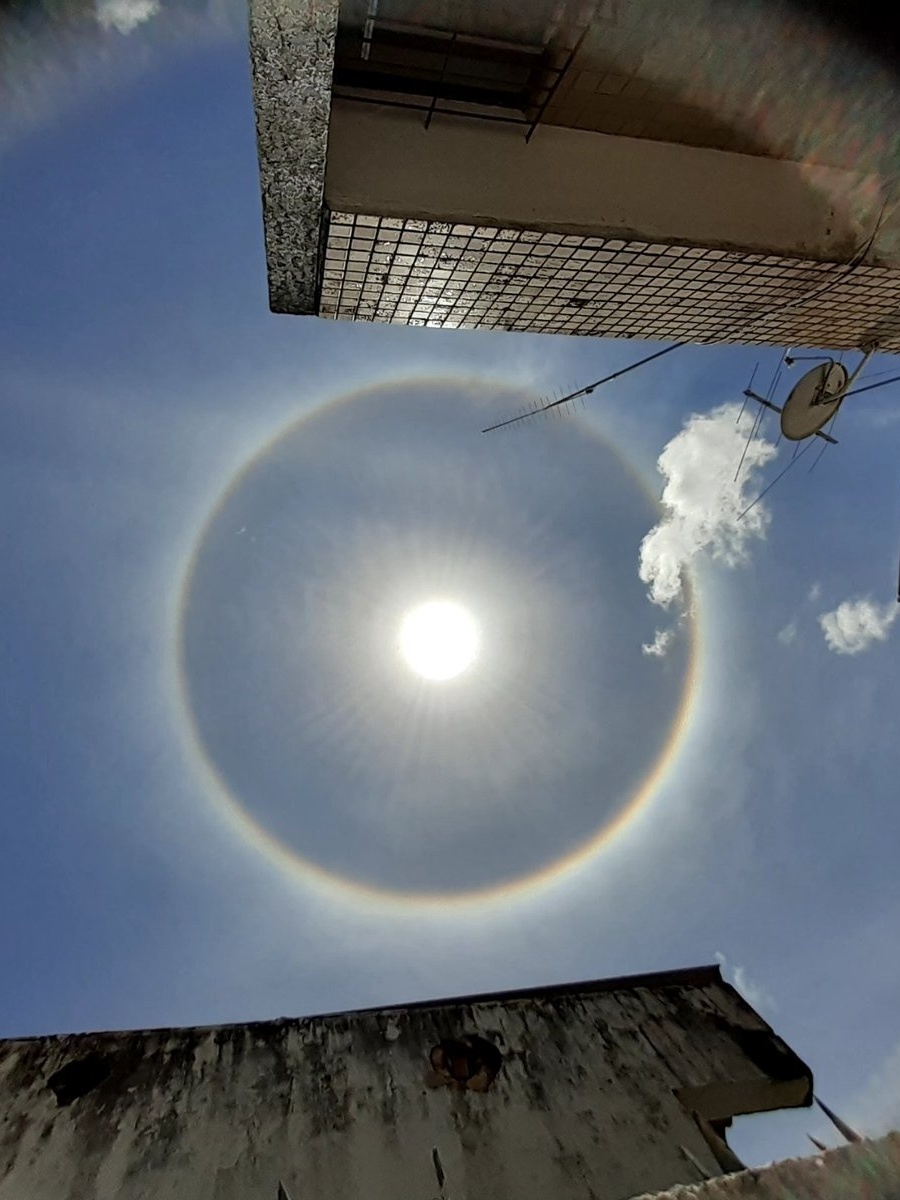 Fenômeno do halo solar foi visto por moradores de Cabrobó