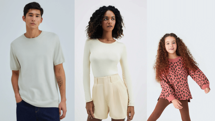 Camisetas, blusas e conjuntos infantis estão entre produtos em oferta no Dia do Outlet