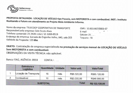 Farra das ONGs: Proposta apresentada pela empresa Transcoop no projeto Mais Rio em Movimento