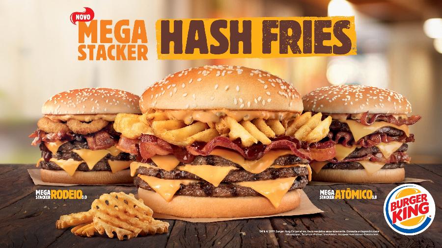 "Hash Fries" terá até quatro hambúrgueres - Divulgação
