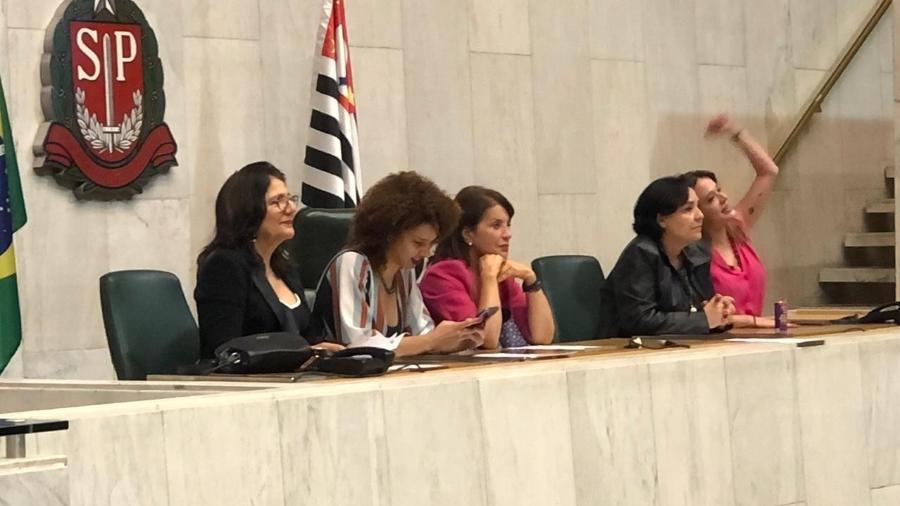Deputadas ocupam cadeiras da presidência da Assembleia Legislativa de São Paulo - Bancada Psol / Divulgação