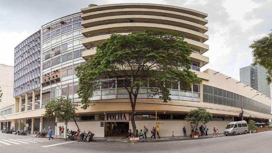 O velho prédio da alameda Barão de Limeira, em São Paulo, lar da Folha, do UOL, e de muitas histórias deste repórter que vos escreve - Webysther