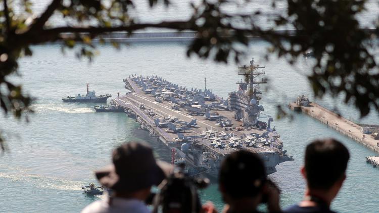 USS Ronald Reagan - via REUTERS Yonhap - via REUTERS Yonhap