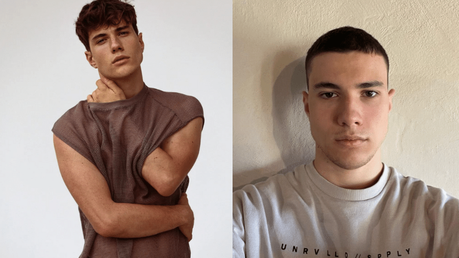 Edoardo Santini, 21, foi eleito "homem mais bonito" da Itália por agência de modelos, em 2019 