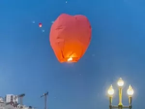 Proibidos no Brasil, balões são principal atração do São João português