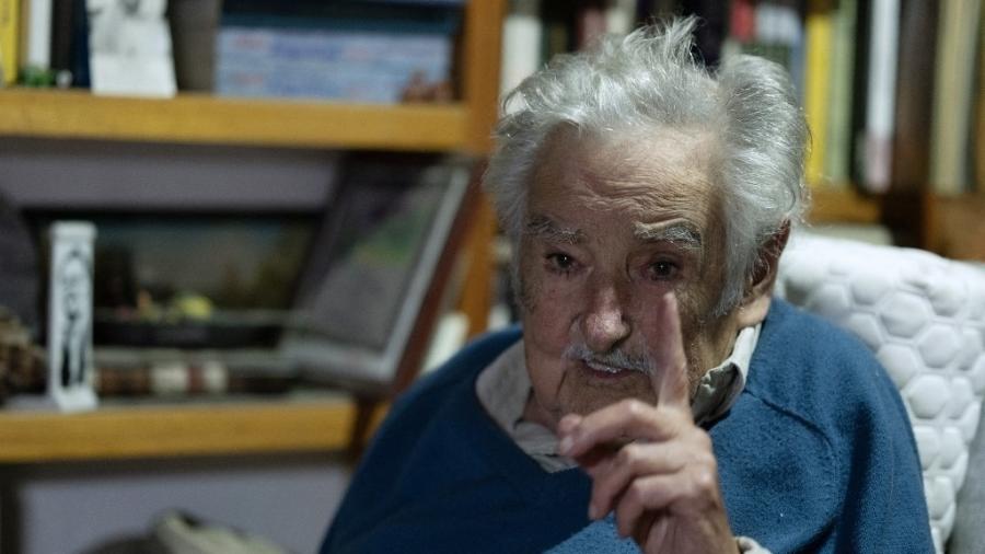 28.nov.2024 - Pepe Mujica em entrevista à AFP