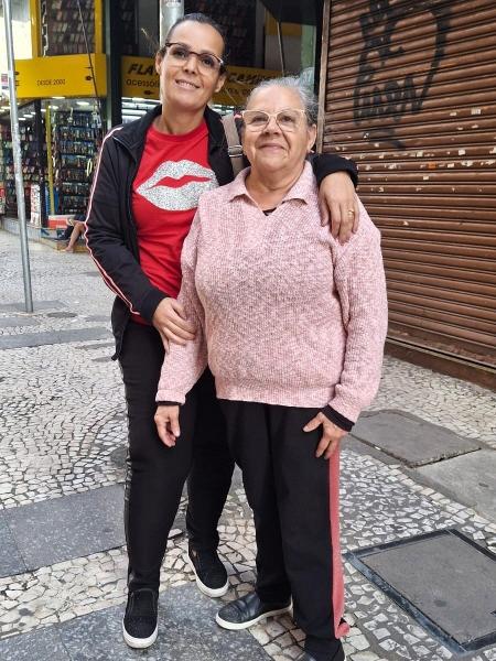 Aposentada Maria das Graças Cobo, 66, seu pai e tio contam com a ajuda da nora, Rosiclare da Silva Cobo, 44. Aposentada Maria das Graças Cobo, 66, seu pai e tio contam com a ajuda da nora, Rosiclare da Silva Cobo, 44.