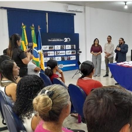 Cerimônia de entrega de 70 óculos pela prefeitura, em julho de 2024 Cerimônia de entrega de 70 óculos pela prefeitura, em julho de 2024