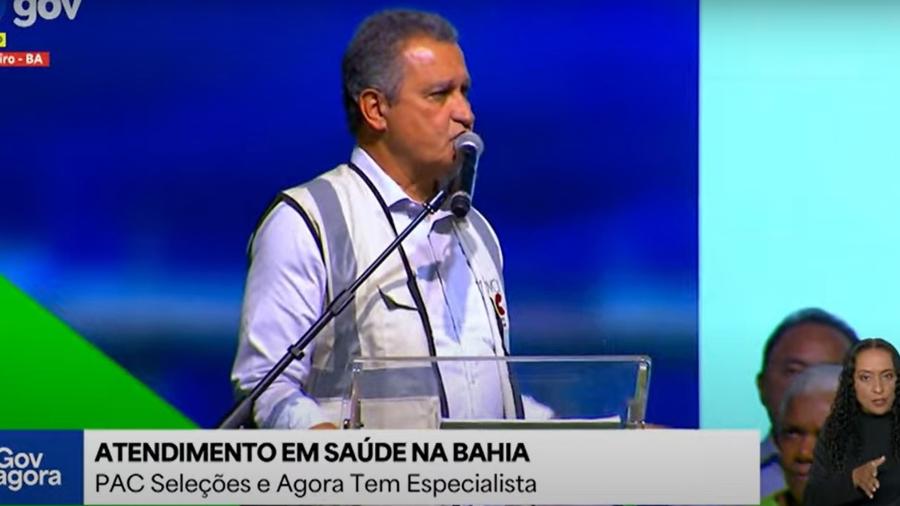 O ministro Rui Costa, da Casa Civil, em cerimônia de anúncio de entregas do governo O ministro Rui Costa, da Casa Civil, em cerimônia de anúncio de entregas do governo