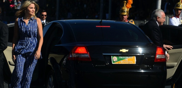 Carro fechado usado pelo atual presidente da República, Michel Temer, em foto de 2017 - Edu Andrade 7.set.2017 /Fatopress/Estadão Conteúdo